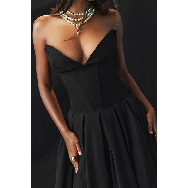 Dark Desire Corset Midi Dress