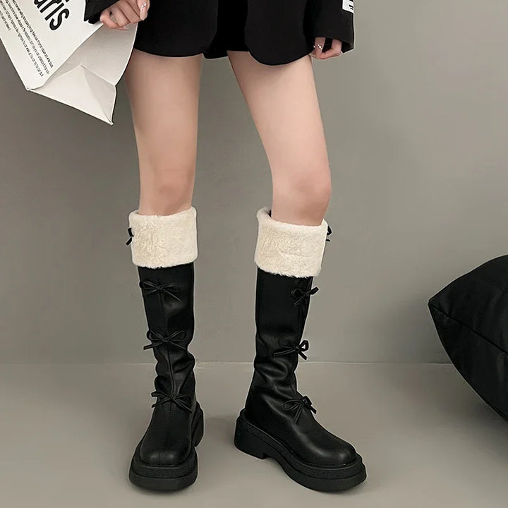 Rae Butterfly Knot Knee High Boots