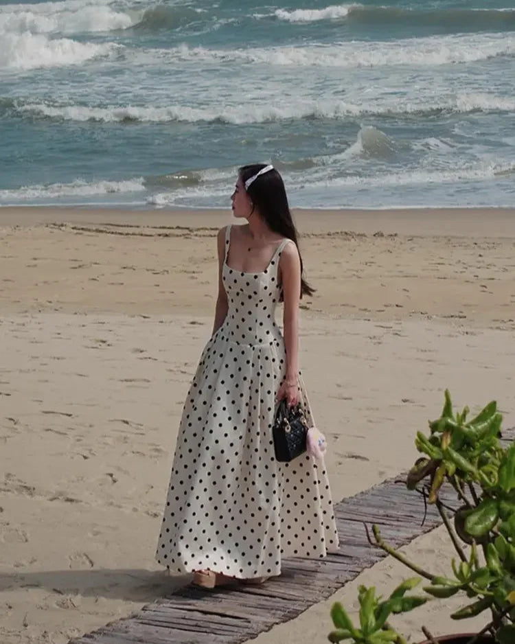 Amora Polka Dots Midi Dress