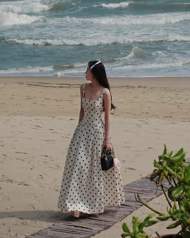 Amora Polka Dots Midi Dress