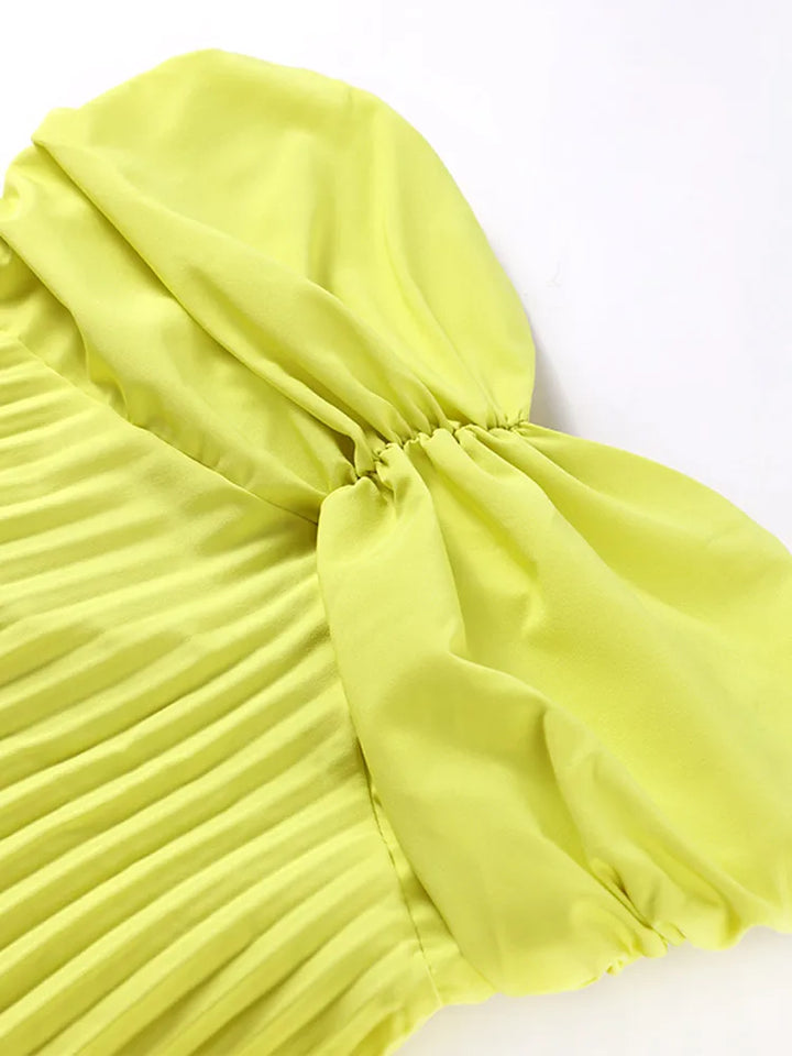 Starting Fresh Strapless Ribbon Maxi Dress