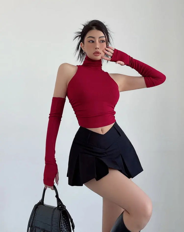 Leni Oversleeve Turtleneck Top