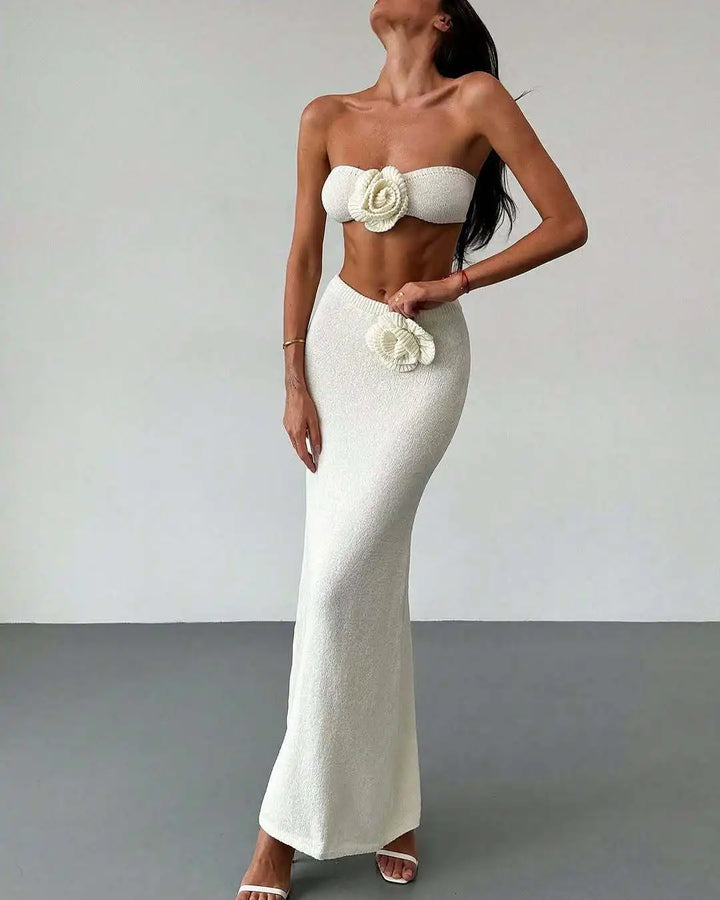 Particia Knitted Skirt Set