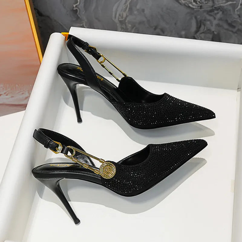 Carmella Sequined Pointed Toe Pumps