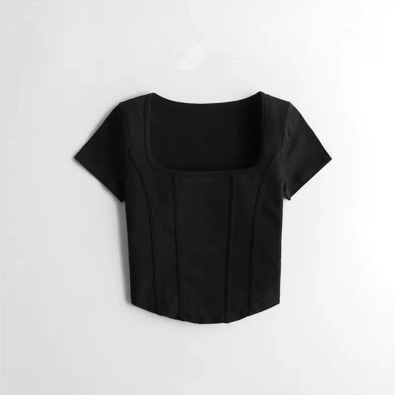 Aria Solid Crop Top