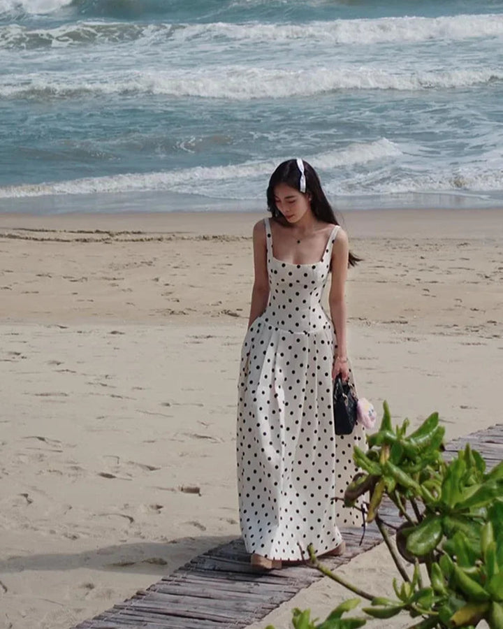 Amora Polka Dots Midi Dress