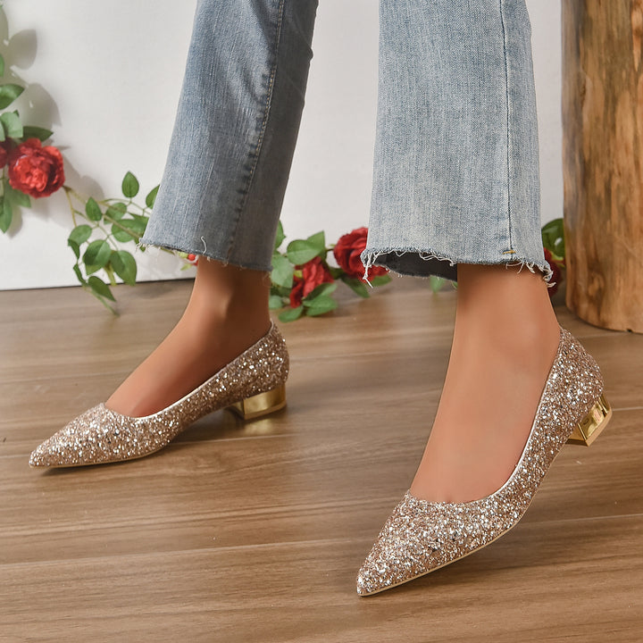 Burke Glitter Pointed Toe Heels