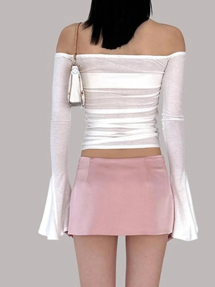 Creamy Canvas Slash Neck Top