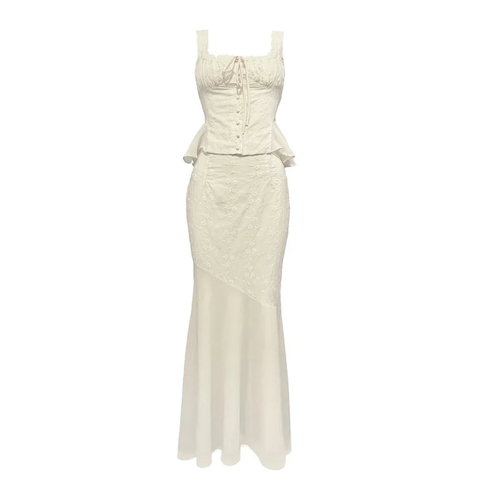 Monaco Lace Up Skirt Set