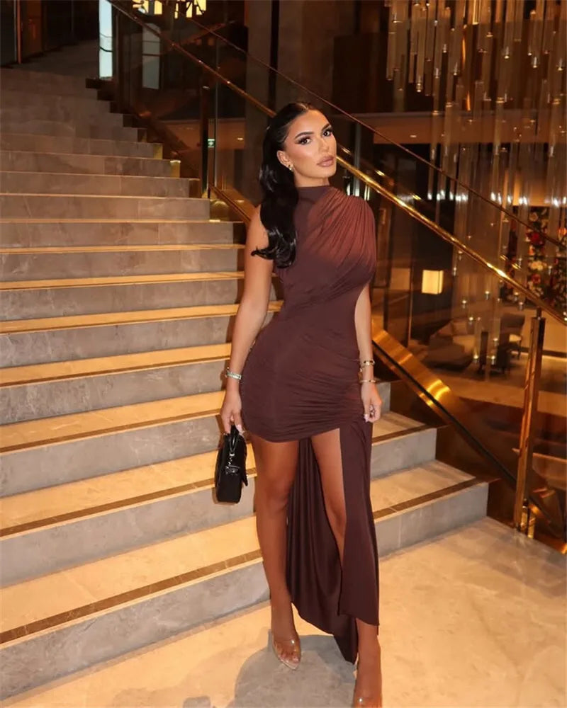 Your Needs Met Draped Mini Dress