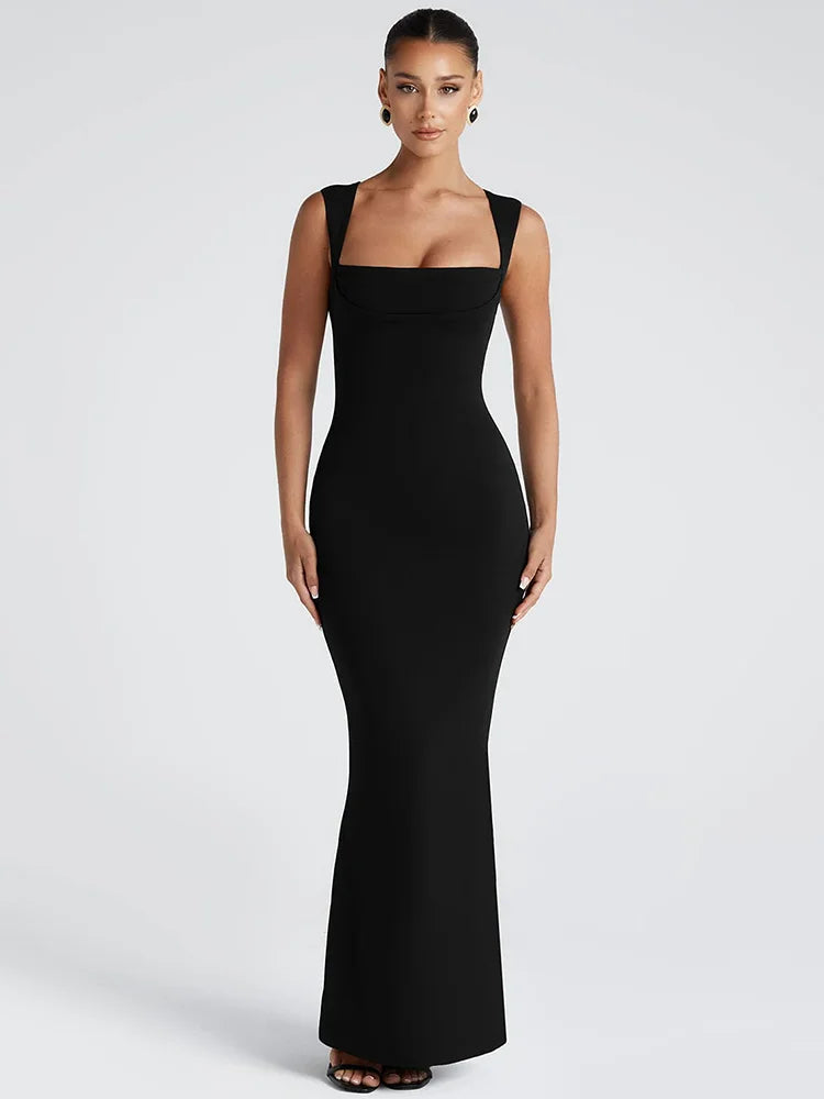 Salina Square Neck Maxi Dress