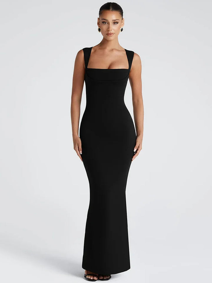 Salina Square Neck Maxi Dress