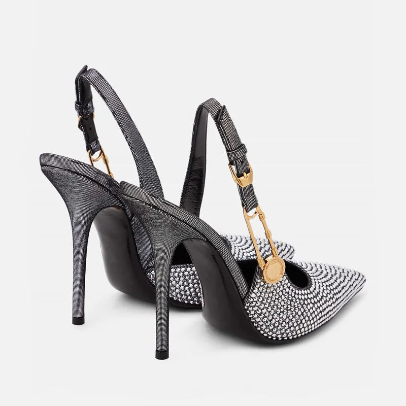 Carmella Sequined Pointed Toe Pumps