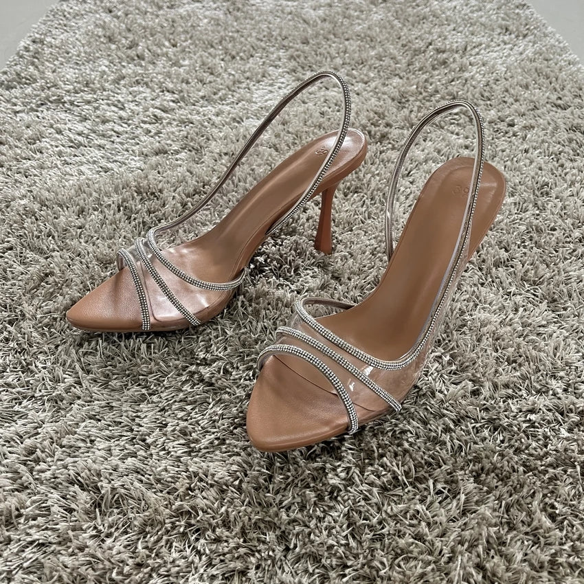 Tula Rosa Rhinestone Slingback Pumps