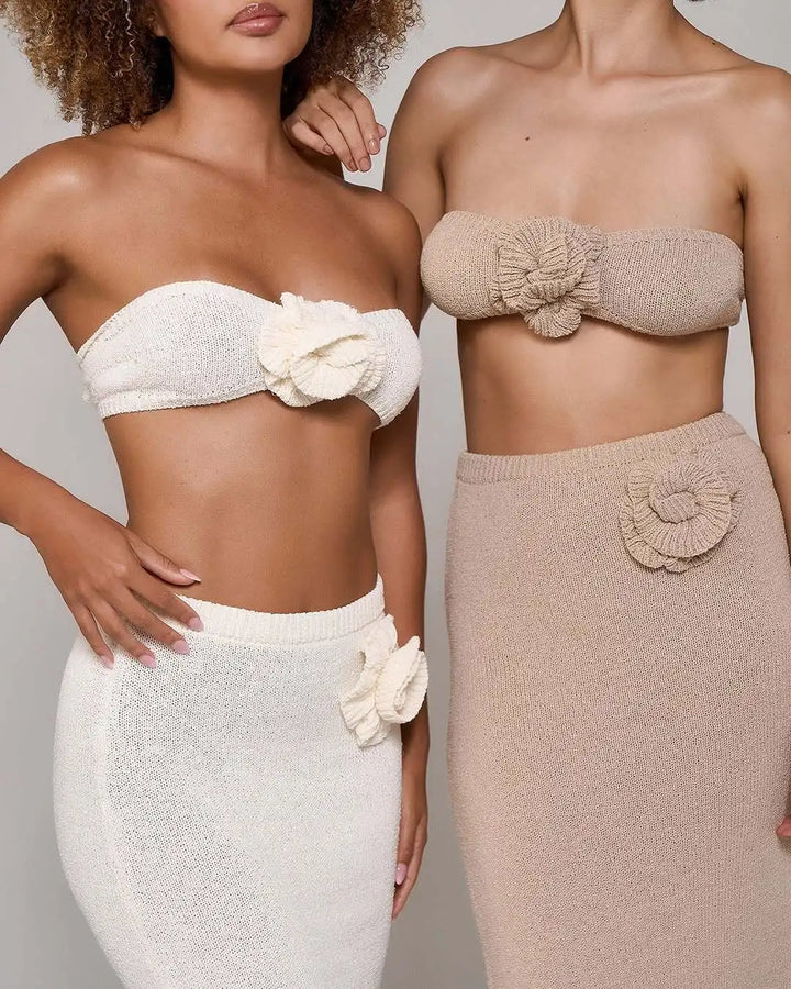 Particia Knitted Skirt Set