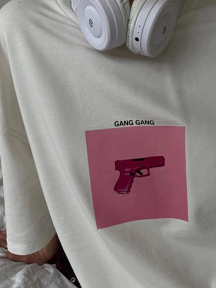 Gun Gang Graphic Tshirt Top