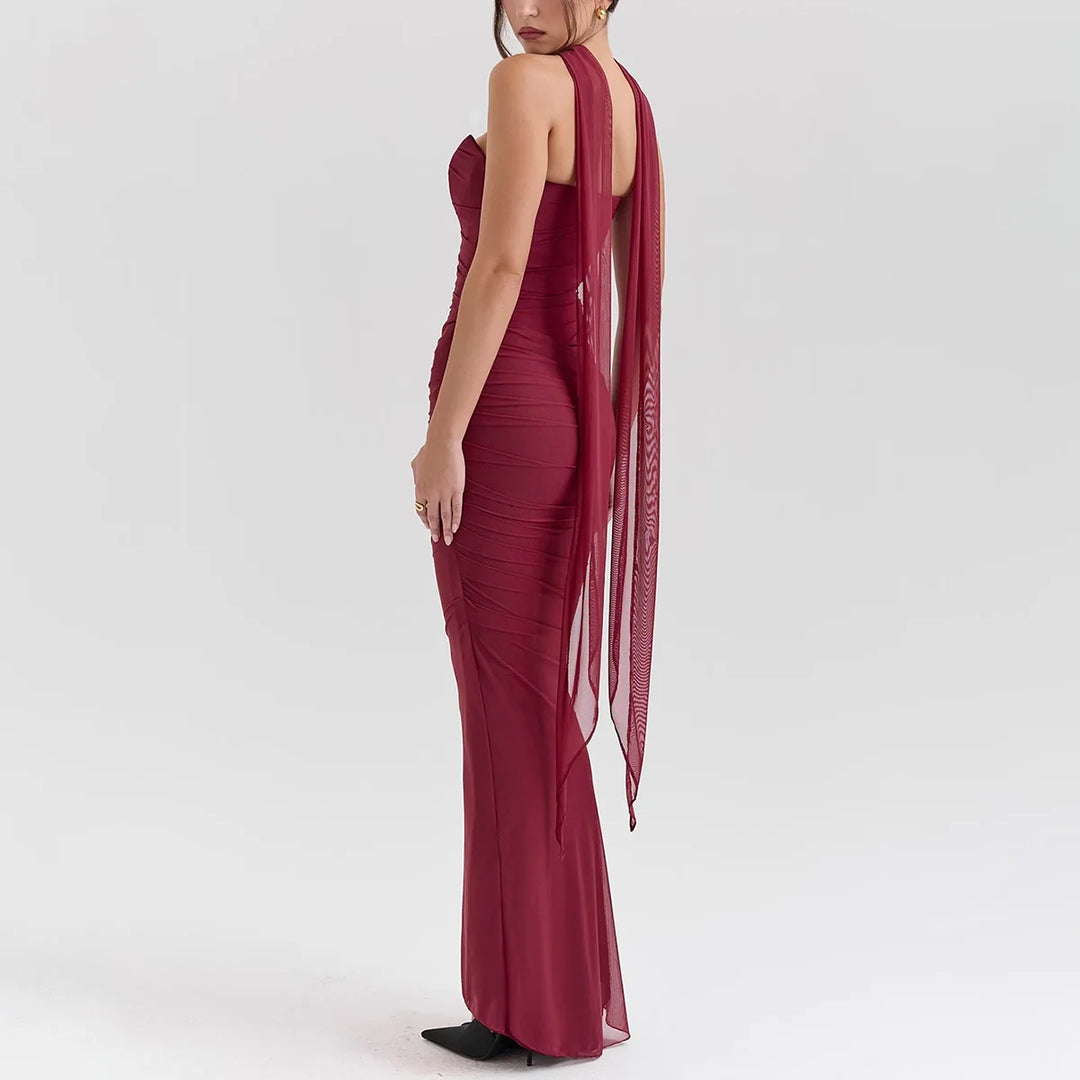 Bellamy Strapless Set With Scarf