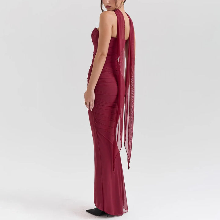 Bellamy Strapless Set With Scarf