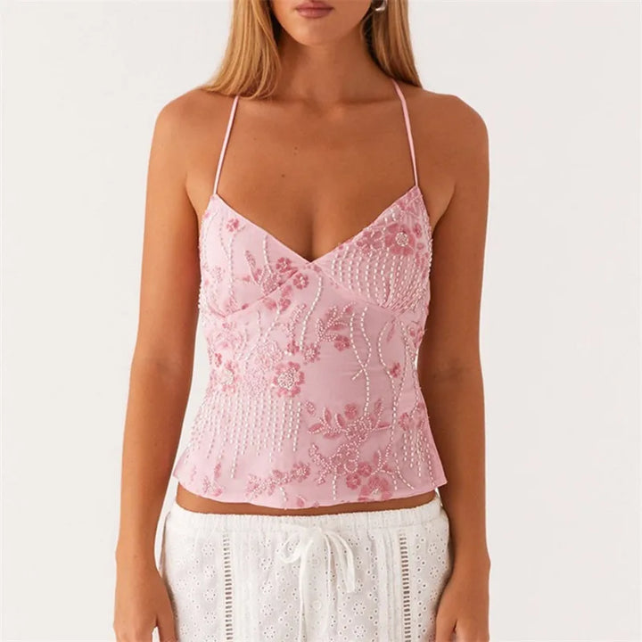 Solana Sequin Halter Top