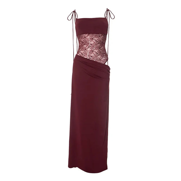 Rylin Lace Cut Out Maxi Dress