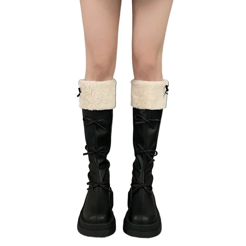 Rae Butterfly Knot Knee High Boots