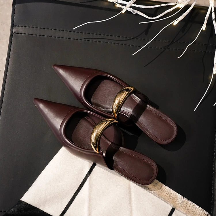 Sarajane Pointed Toe Mules