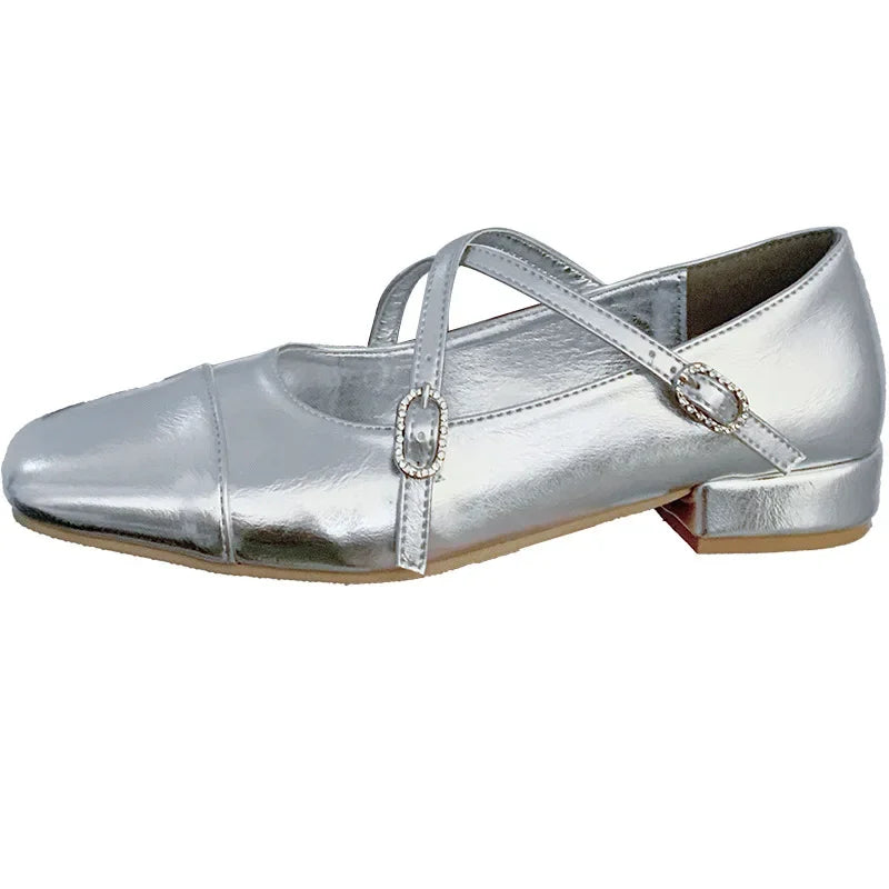 In Disguise Thick Heeled Ballet Shoes