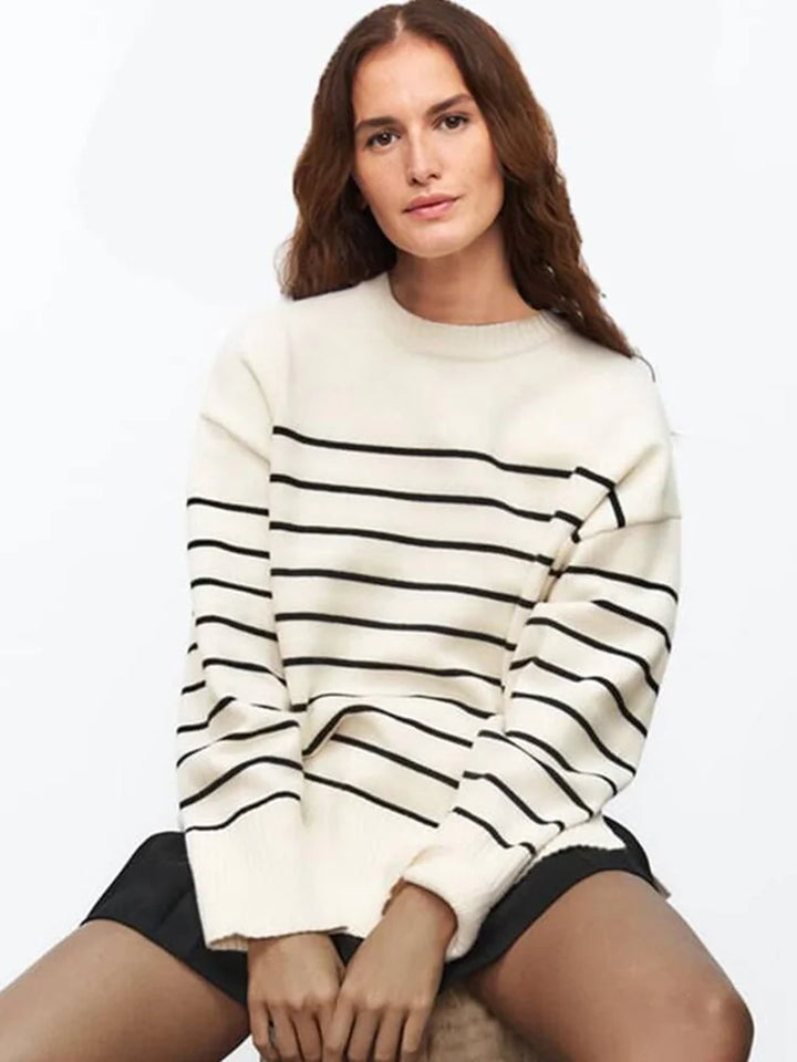 Merna Baggy Stripe Knitted Pullover