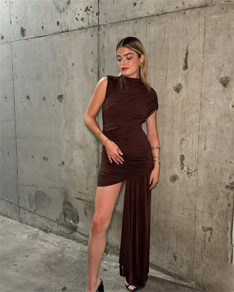 Your Needs Met Draped Mini Dress
