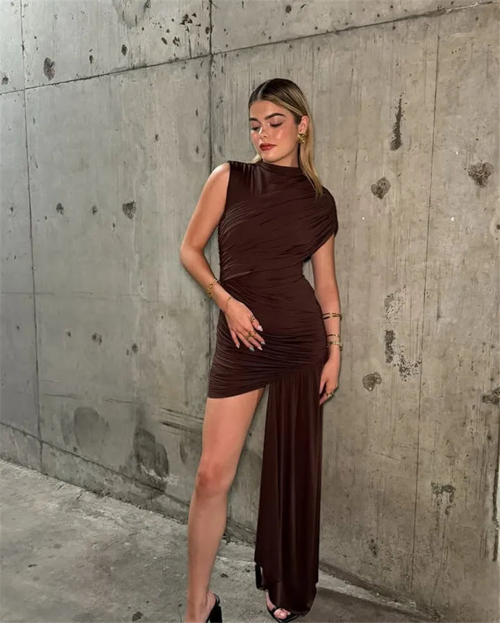 Your Needs Met Draped Mini Dress