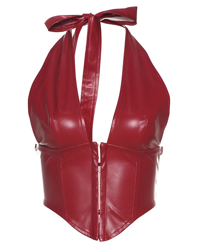 Peria Leather Tank Top