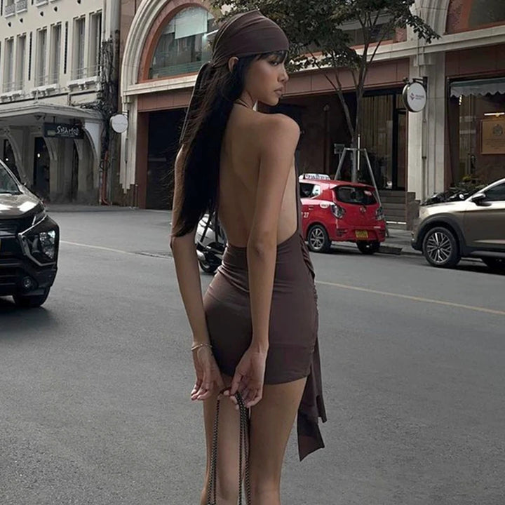 Mariposa Low Cut Backless Mini Dress