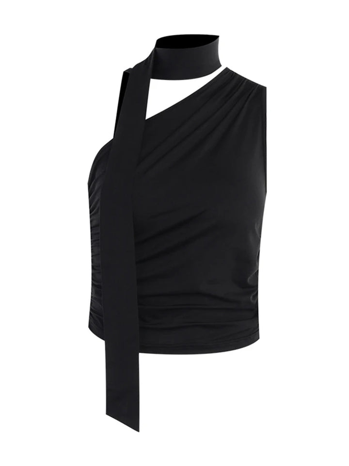 Millery Off Shoulder Wrapped Neck Top