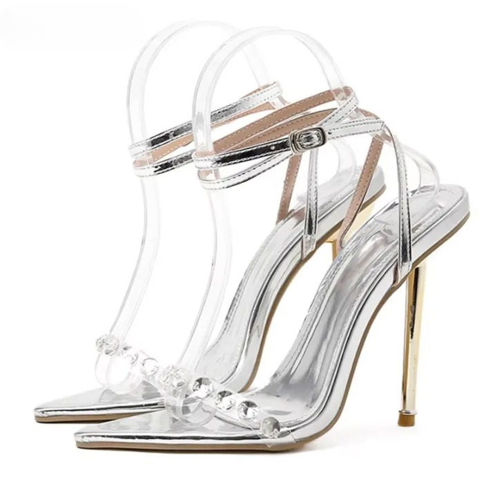 Adaya Crystal Strap High Heels