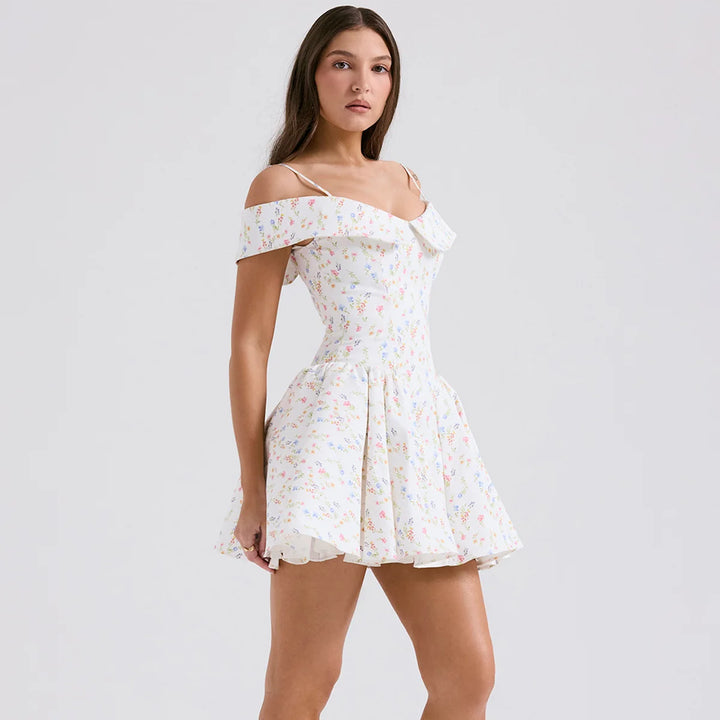 Orchid Dream Off-Shoulder Dress