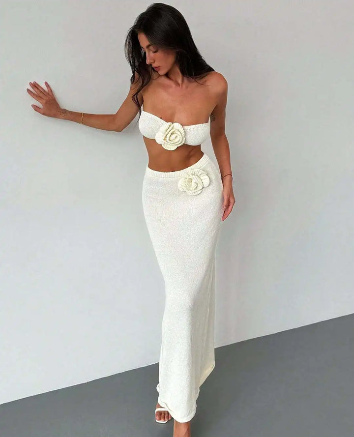 Particia Knitted Skirt Set