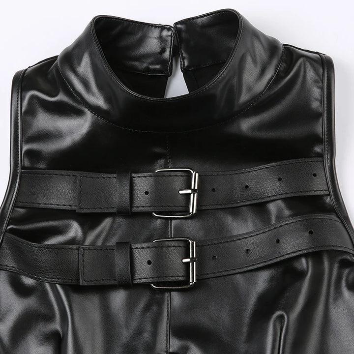 Mikella Leather Tank Top