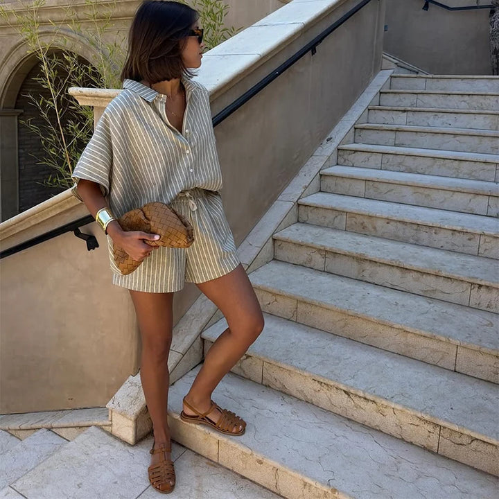 Shilo Striped Shorts Set