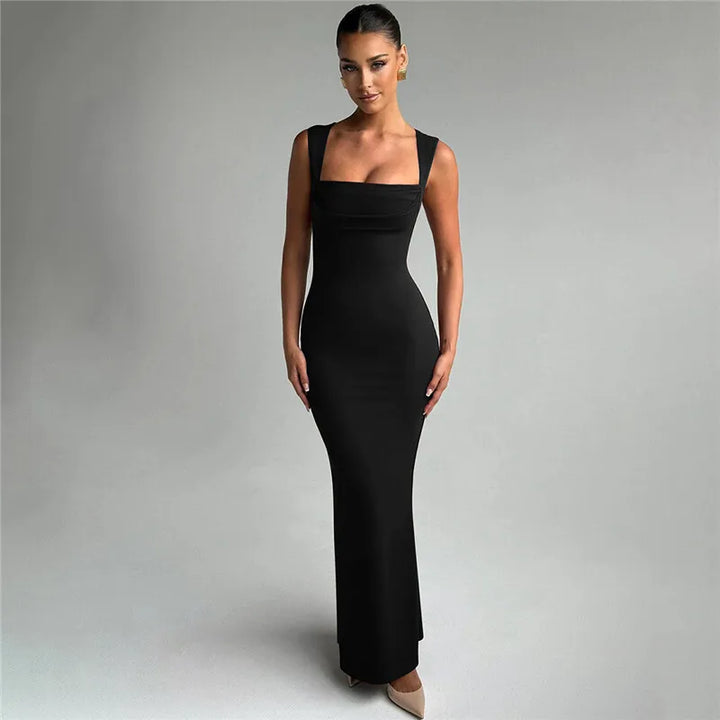 Salina Square Neck Maxi Dress