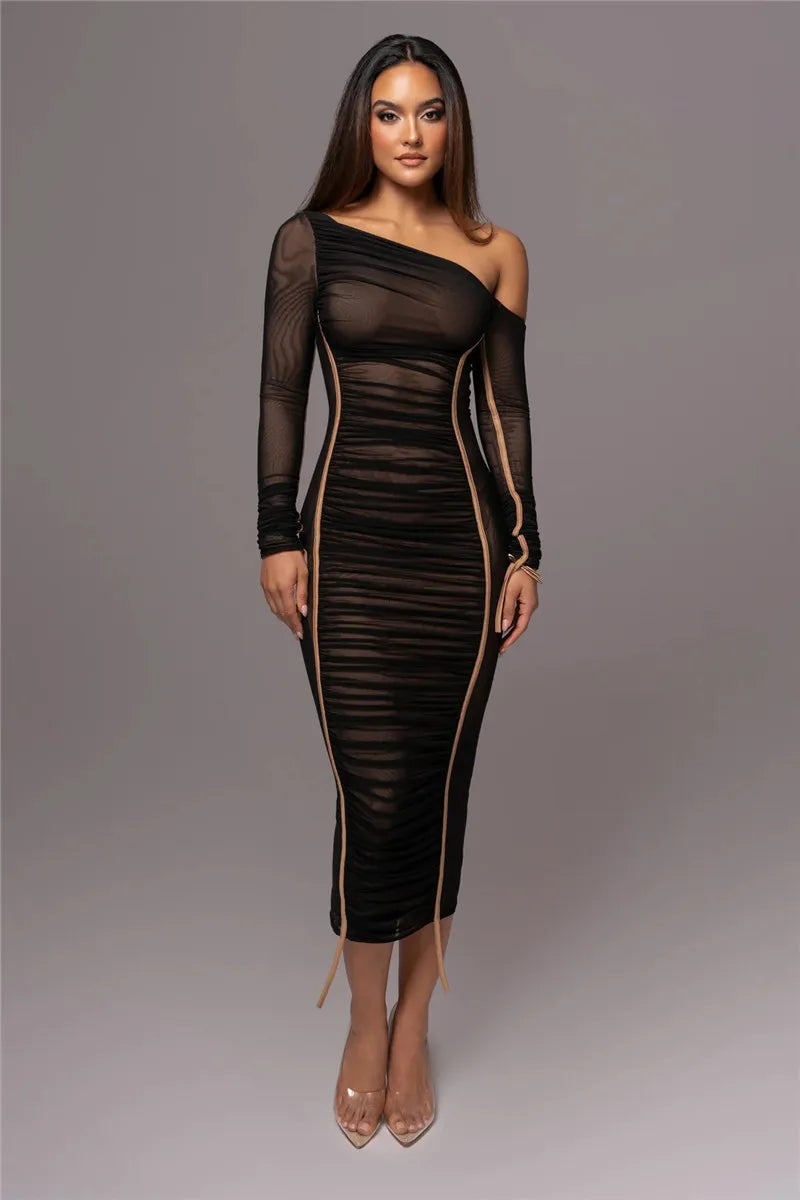 Slaying Saisha Mesh Bodycon Dress