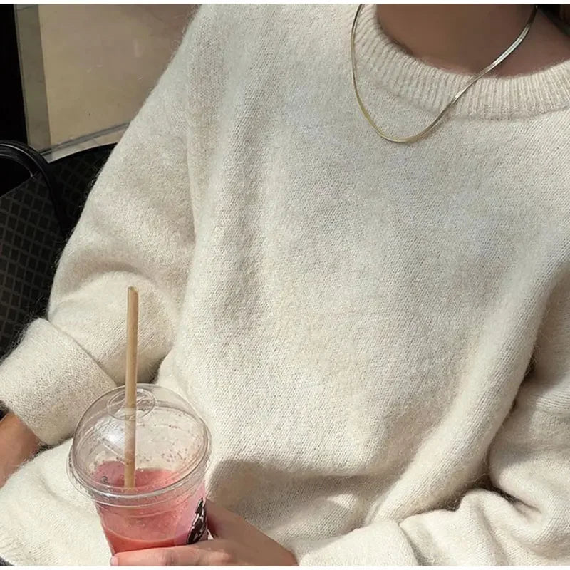 Charm In Cozy Knit Pullover