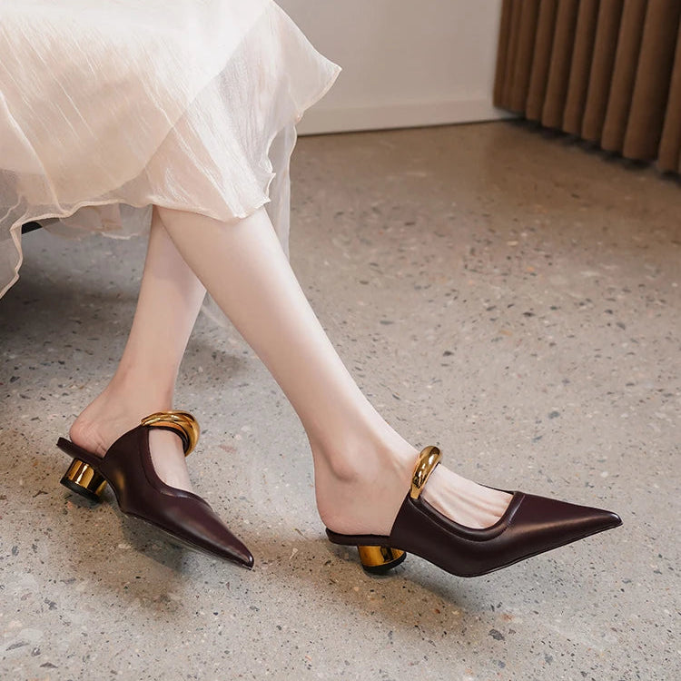 Sarajane Pointed Toe Mules