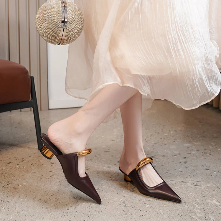 Sarajane Pointed Toe Mules