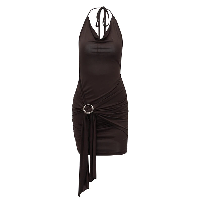 Mariposa Low Cut Backless Mini Dress