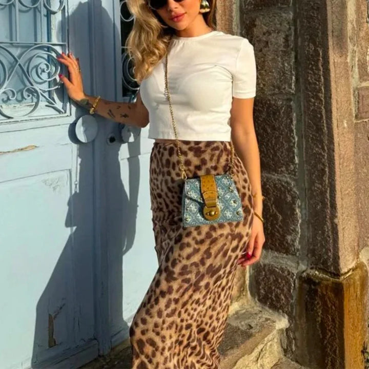 Fierce Instincts Printed Skirt