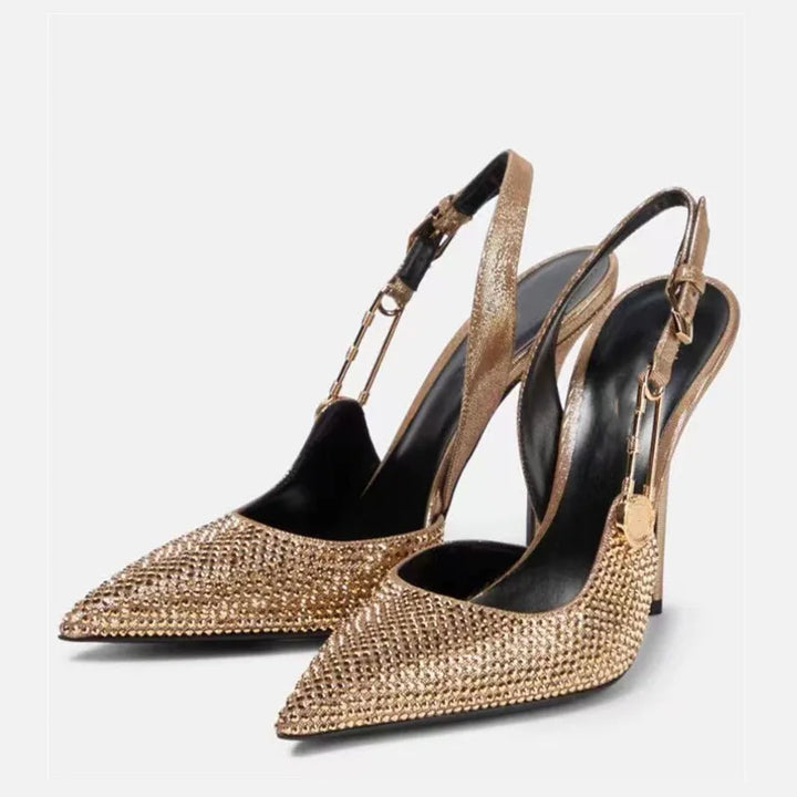 Carmella Sequined Pointed Toe Pumps