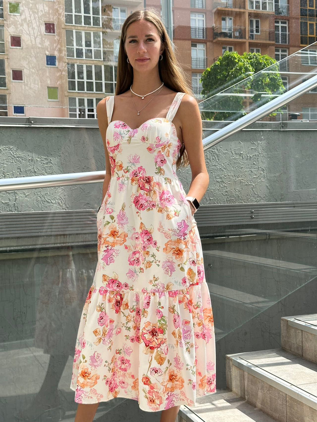 Seraphine  Floral Midi Dress