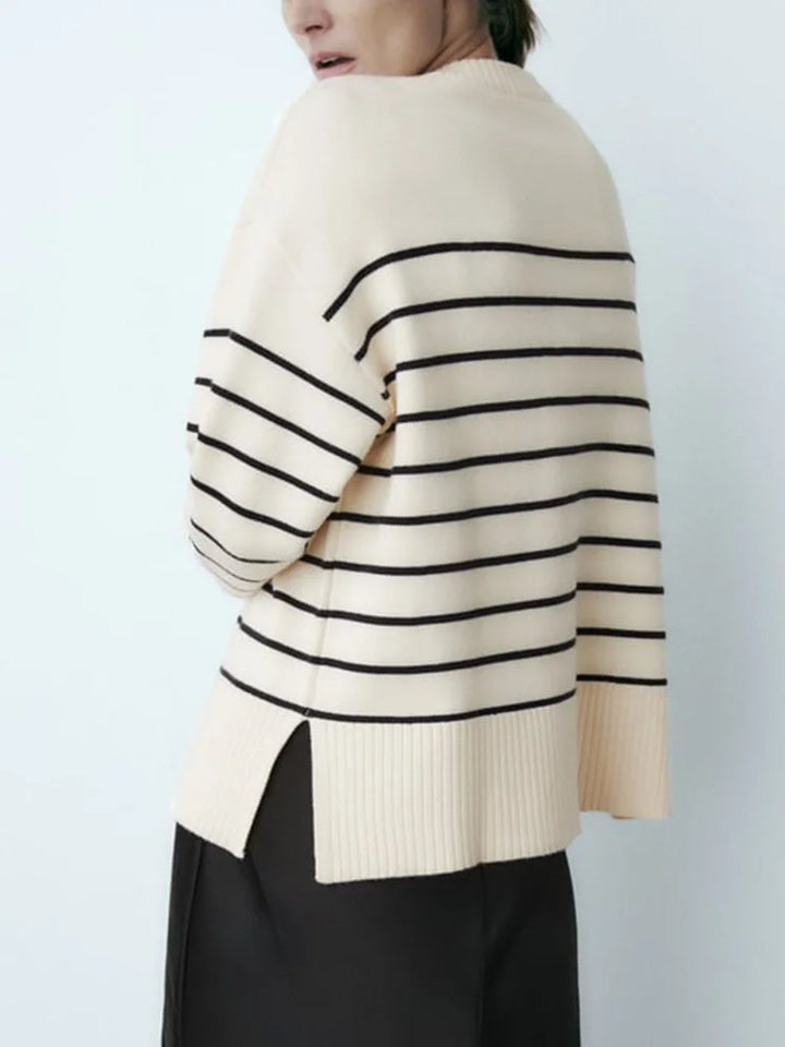 Merna Baggy Stripe Knitted Pullover