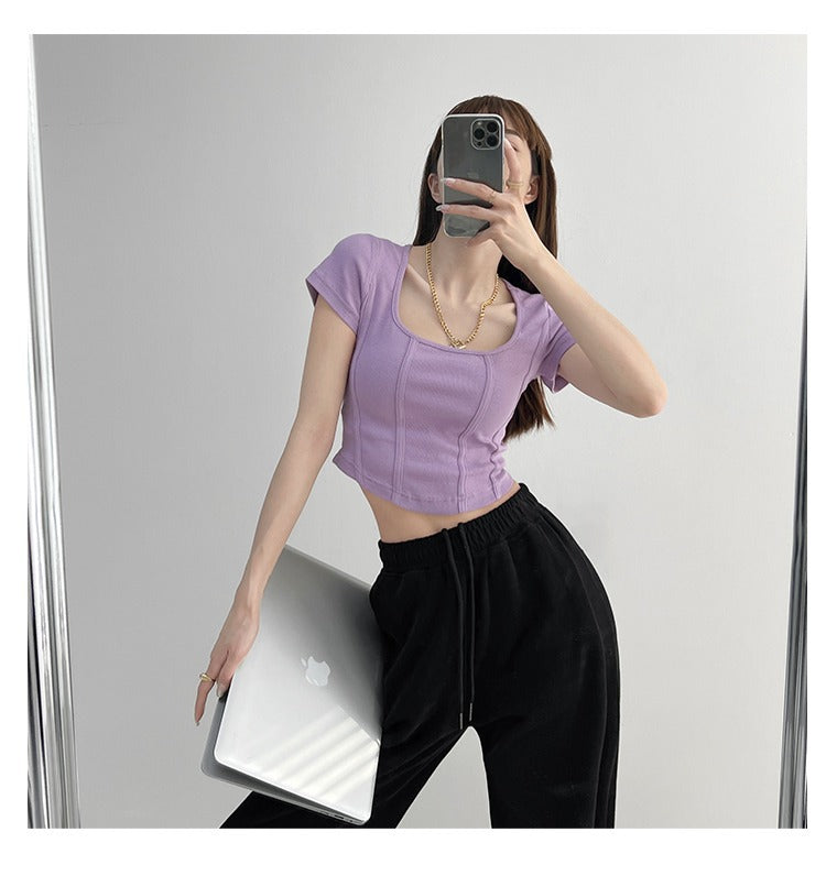 Aria Solid Crop Top