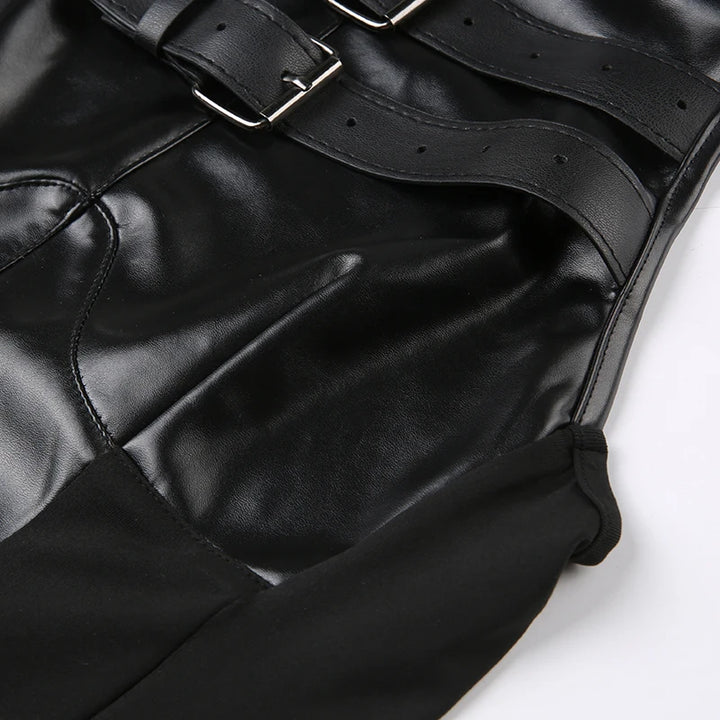 Mikella Leather Tank Top